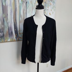 Black cardigan button up sweater